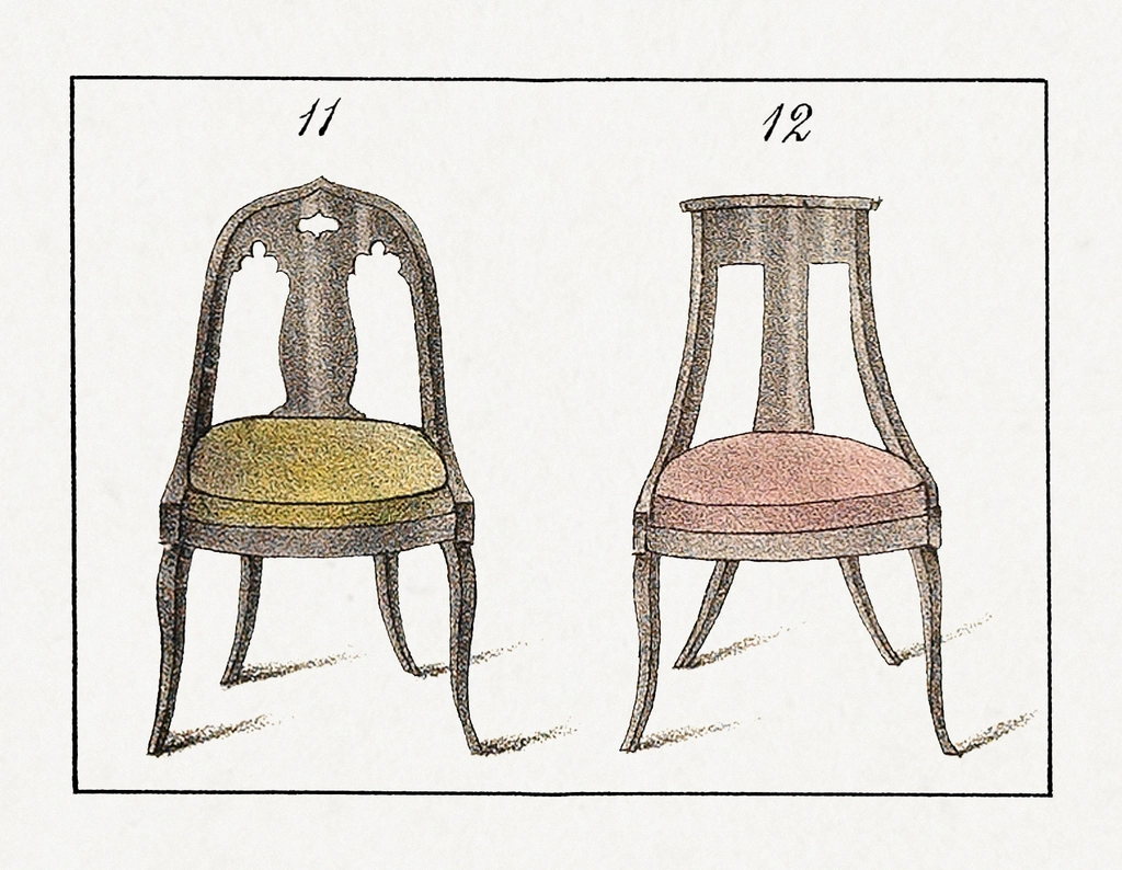 Cadeira Luna estofada ergonômica